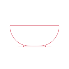 Objects Bowls Ikea Fargklar Bowl 4.5 Inch Craft Design Svg File, Free Vectors File